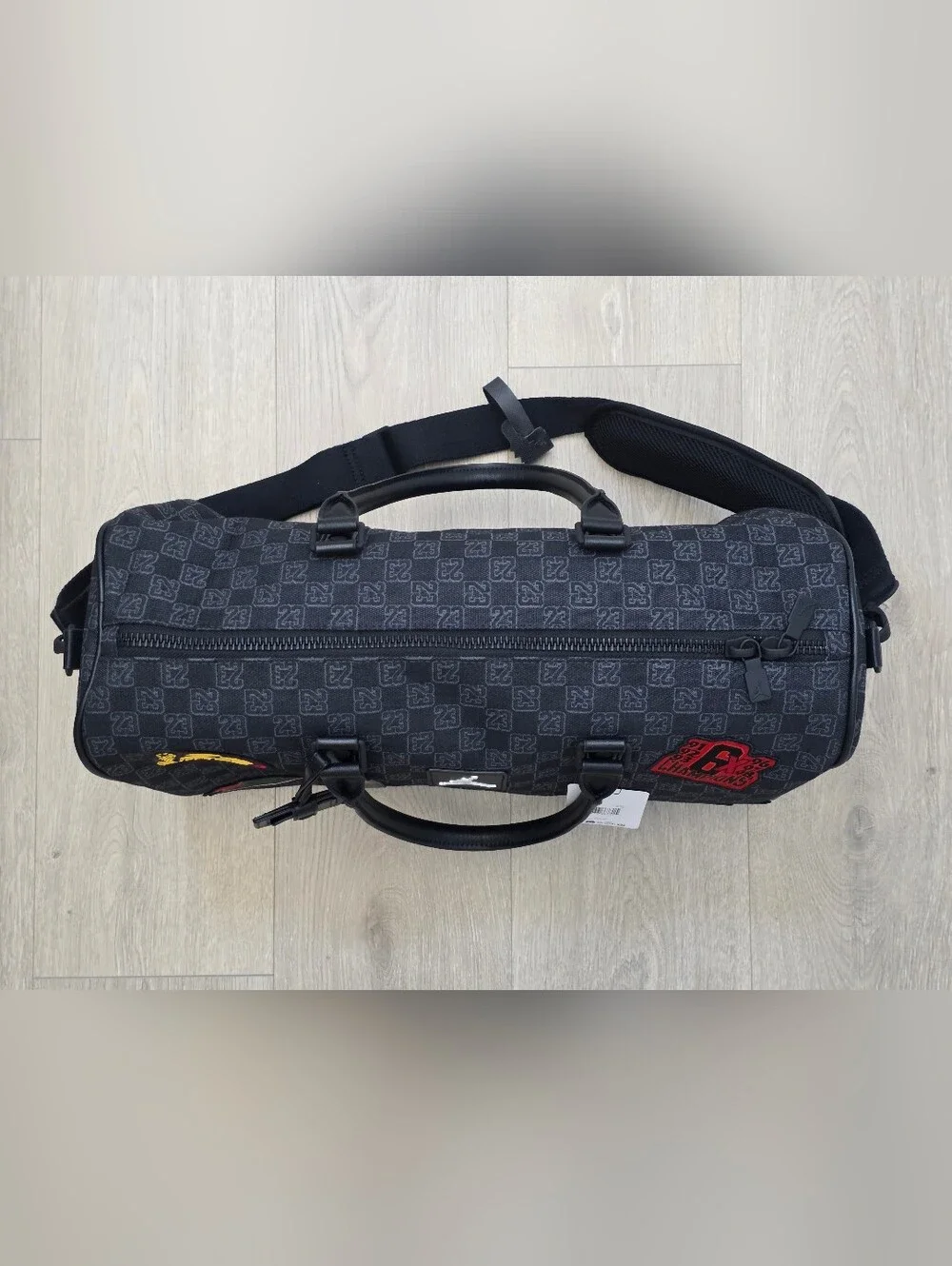 Nike Jordan Monogram Champion Luxury 25L Travel Duffle Bag MM9157-023 Size M NWT